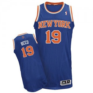 New York Knicks #19 Adidas Road Bleu royal Authentic Maillot d'équipe de NBA 100% authentique - Willis Reed pour Homme