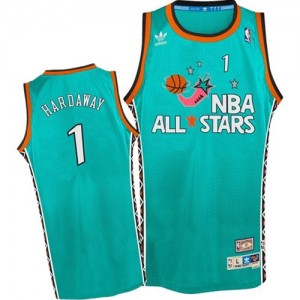 Maillot NBA Bleu clair Penny Hardaway #1 Orlando Magic 1996 All Star Throwback Authentic Homme Mitchell and Ness