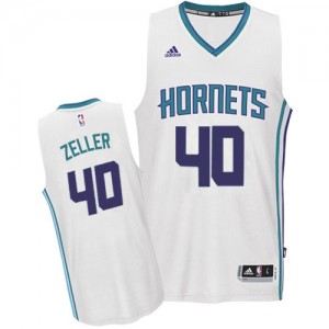 Charlotte Hornets #40 Adidas Home Blanc Swingman Maillot d'équipe de NBA 100% authentique - Cody Zeller pour Homme