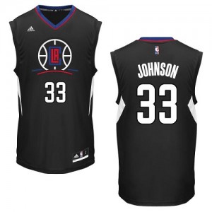 Los Angeles Clippers Wesley Johnson #33 Alternate Swingman Maillot d'équipe de NBA - Noir pour Homme