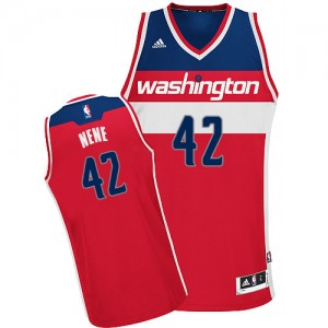 Washington Wizards #42 Adidas Road Rouge Swingman Maillot d'équipe de NBA Vente - Nene pour Homme