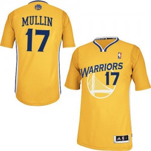 Maillot NBA Golden State Warriors #17 Chris Mullin Or Adidas Authentic Alternate - Homme