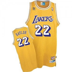 Maillot Swingman Los Angeles Lakers NBA Throwback Or - #22 Elgin Baylor - Homme