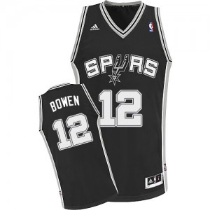 Maillot Swingman San Antonio Spurs NBA Road Noir - #12 Bruce Bowen - Homme