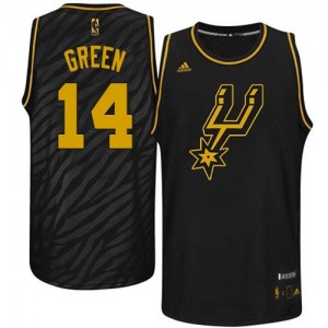 Maillot NBA Authentic Danny Green #14 San Antonio Spurs Precious Metals Fashion Noir - Homme