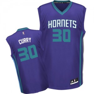 Maillot NBA Authentic Dell Curry #30 Charlotte Hornets Alternate Violet - Homme