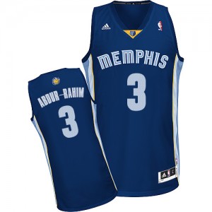Maillot NBA Memphis Grizzlies #3 Shareef Abdur-Rahim Bleu marin Adidas Swingman Road - Homme