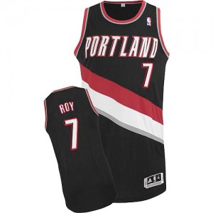 Portland Trail Blazers #7 Adidas Road Noir Authentic Maillot d'équipe de NBA Magasin d'usine - Brandon Roy pour Homme