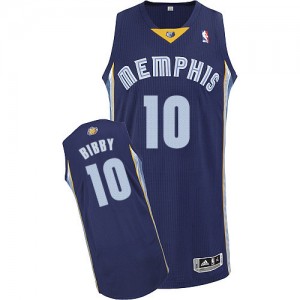 Maillot Authentic Memphis Grizzlies NBA Road Bleu marin - #10 Mike Bibby - Homme