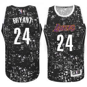 Maillot NBA Authentic Kobe Bryant #24 Los Angeles Lakers City Light Noir - Homme