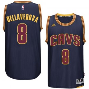 Maillot NBA Cleveland Cavaliers #8 Matthew Dellavedova Bleu marin Adidas Swingman - Homme