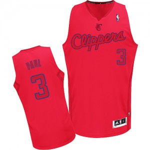 Maillot Authentic Los Angeles Clippers NBA Big Color Fashion Rouge - #3 Chris Paul - Homme