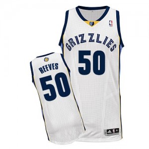 Maillot Authentic Memphis Grizzlies NBA Home Blanc - #50 Bryant Reeves - Homme