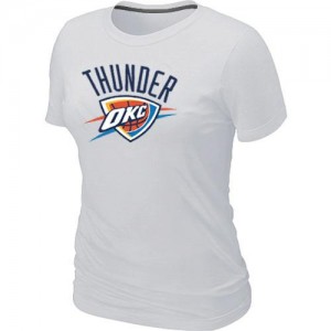 T-shirt principal de logo Oklahoma City Thunder NBA Big & Tall Blanc - Femme