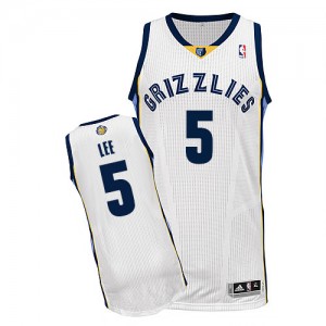 Maillot NBA Authentic Courtney Lee #5 Memphis Grizzlies Home Blanc - Homme