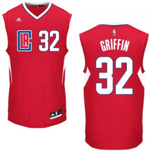 Maillot NBA Los Angeles Clippers #32 Blake Griffin Rouge Adidas Swingman Road - Enfants