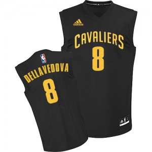 Cleveland Cavaliers #8 Adidas Fashion Noir Swingman Maillot d'équipe de NBA 100% authentique - Matthew Dellavedova pour Homme