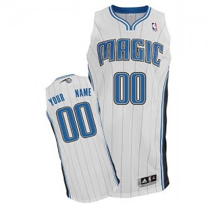 Maillot NBA Blanc Authentic Personnalisé Orlando Magic Home Homme Adidas