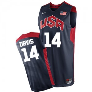 Maillots de basket Swingman Team USA NBA 2012 Olympics Bleu marin - #14 Anthony Davis - Homme