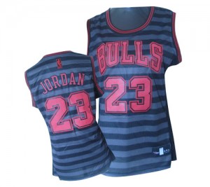 Chicago Bulls #23 Adidas Groove Gris noir Authentic Maillot d'équipe de NBA Peu co?teux - Michael Jordan pour Femme