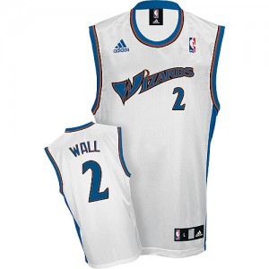 Washington Wizards #2 Adidas Blanc Swingman Maillot d'équipe de NBA pas cher - John Wall pour Homme