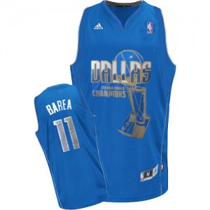 Maillot NBA Bleu Jose Barea #11 Dallas Mavericks Finals Champions Swingman Homme Adidas
