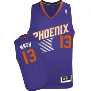 Maillot Adidas Violet Road Authentic Phoenix Suns - Steve Nash #13 - Homme