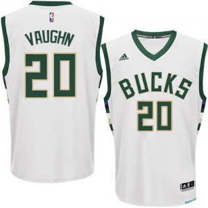Maillot NBA Authentic Rashad Vaughn #20 Milwaukee Bucks Home Blanc - Homme