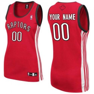 Maillot NBA Toronto Raptors Personnalisé Authentic Rouge Adidas Road - Femme