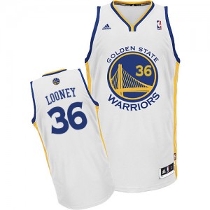Maillot Adidas Blanc Home Swingman Golden State Warriors - Kevon Looney #36 - Homme