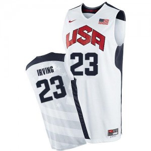 Maillot NBA Blanc Kyrie Irving #23 Team USA 2012 Olympics Swingman Homme Nike