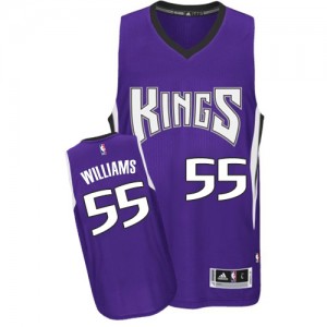 Sacramento Kings Jason Williams #55 Road Authentic Maillot d'équipe de NBA - Violet pour Homme