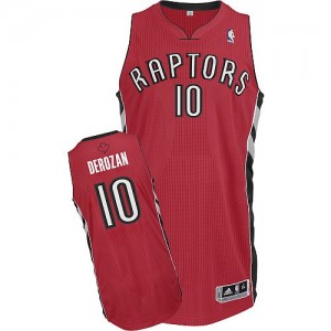 Toronto Raptors #10 Adidas Road Rouge Authentic Maillot d'équipe de NBA préférentiel - DeMar DeRozan pour Homme