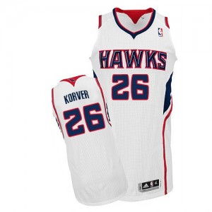 Maillot Authentic Atlanta Hawks NBA Home Blanc - #26 Kyle Korver - Homme