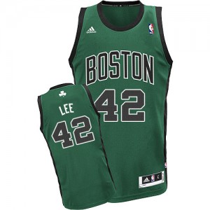 Maillot NBA Boston Celtics #42 David Lee Vert (No. noir) Adidas Swingman Alternate - Homme