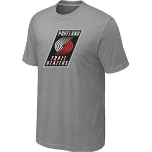 T-shirt principal de logo Portland Trail Blazers NBA Big & Tall Gris - Homme