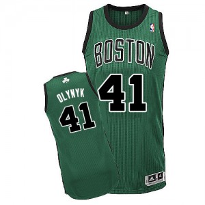 Maillot NBA Authentic Kelly Olynyk #41 Boston Celtics Alternate Vert (No. noir) - Homme