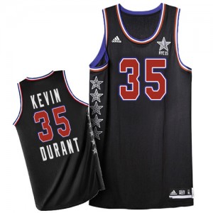 Maillot Authentic Oklahoma City Thunder NBA 2015 All Star Noir - #35 Kevin Durant - Homme