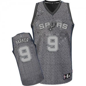 Maillot Authentic San Antonio Spurs NBA Static Fashion Gris - #9 Tony Parker - Femme
