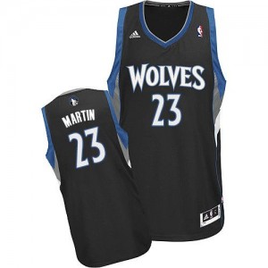 Maillot NBA Noir Kevin Martin #23 Minnesota Timberwolves Alternate Swingman Homme Adidas