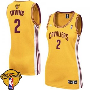 Maillot Swingman Cleveland Cavaliers NBA Alternate 2015 The Finals Patch Or - #2 Kyrie Irving - Femme