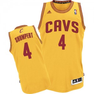 Cleveland Cavaliers Iman Shumpert #4 Alternate Authentic Maillot d'équipe de NBA - Or pour Homme
