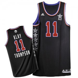 Maillot Adidas Noir 2015 All Star Authentic Golden State Warriors - Klay Thompson #11 - Homme
