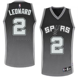 Maillot NBA Noir Kawhi Leonard #2 San Antonio Spurs Resonate Fashion Swingman Homme Adidas