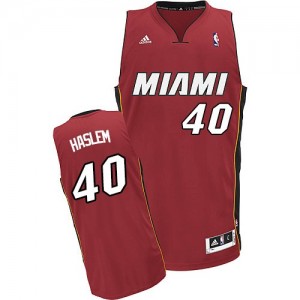 Maillot NBA Rouge Udonis Haslem #40 Miami Heat Alternate Swingman Homme Adidas