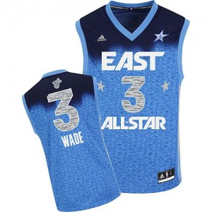 Maillot NBA Authentic Dwyane Wade #3 Miami Heat 2012 All Star Bleu - Homme