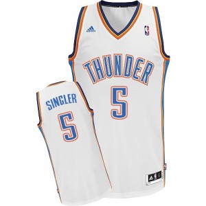 Maillot NBA Swingman Kyle Singler #5 Oklahoma City Thunder Home Blanc - Homme