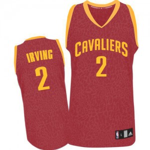 Maillot Adidas Rouge Crazy Light Authentic Cleveland Cavaliers - Kyrie Irving #2 - Homme