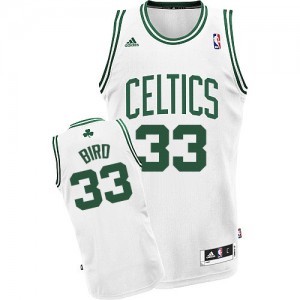 Boston Celtics Larry Bird #33 Home Swingman Maillot d'équipe de NBA - Blanc pour Homme