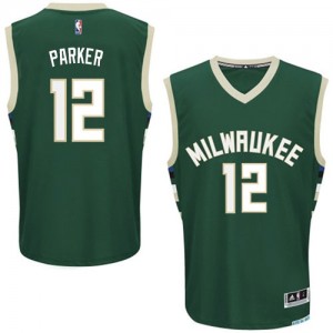 Maillot Authentic Milwaukee Bucks NBA Road Vert - #12 Jabari Parker - Homme